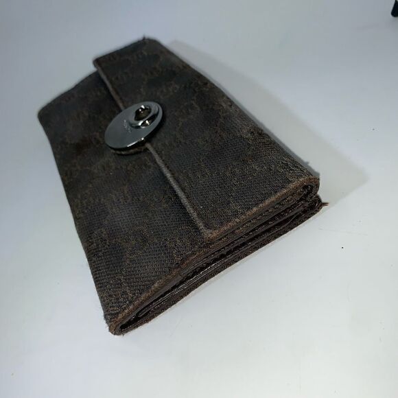 Authentic GUCCI GG Logo Long Wallet. brown - Picture 6 of 11